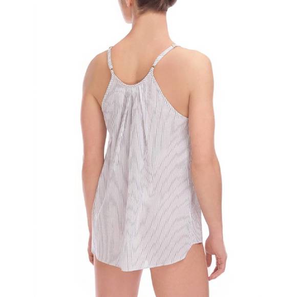 NEW COMMANDO cotton voile cami in black/white stripe - Picture 2 of 2